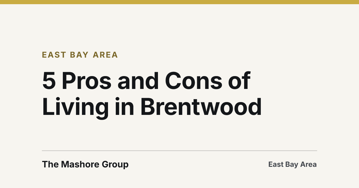 Title card for the article: 5 Pros and Cons of Living in Brentwood