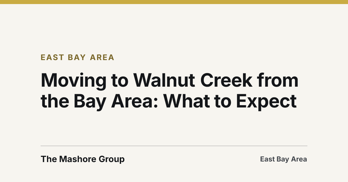 Title card for the article: Moving to Walnut Creek from the Bay Area: What to Expect