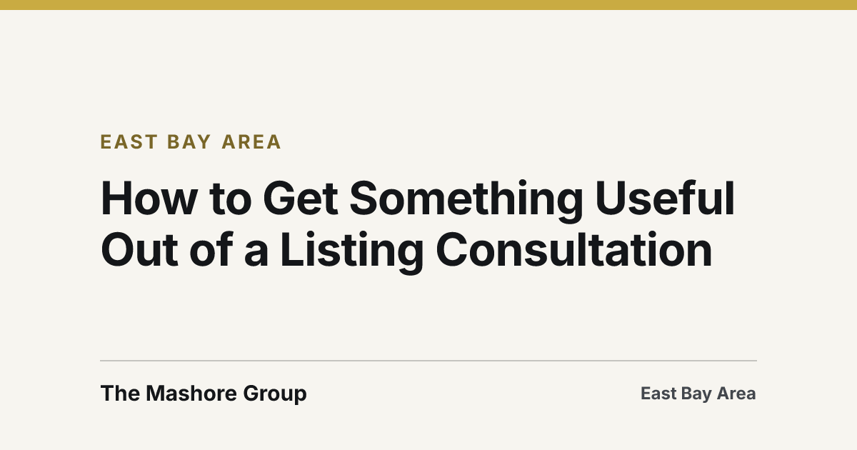 Title card for the article: How to Get Something Useful Out of a Listing Consultation