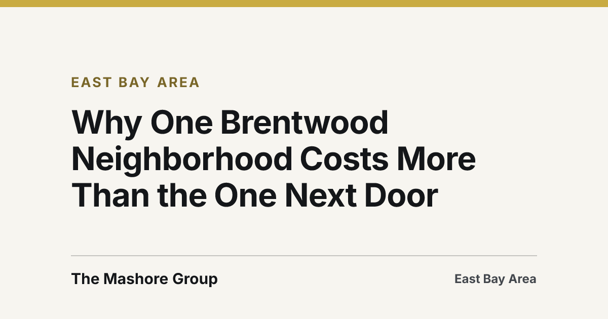 Title card for the article: Why One Brentwood Neighborhood Costs More Than the One Next Door